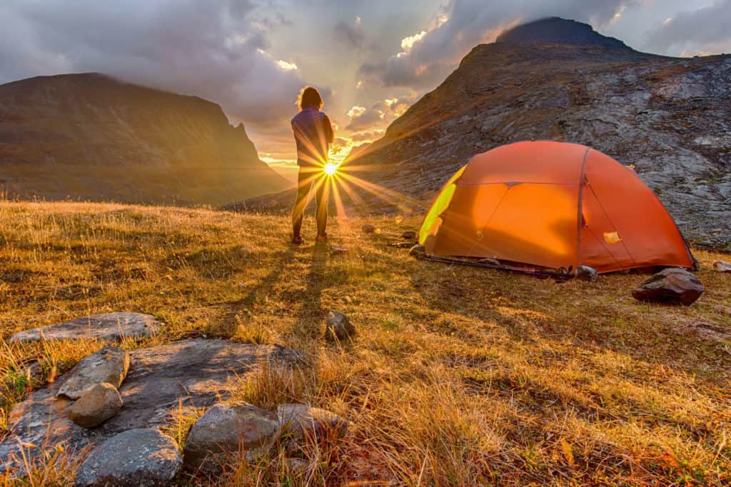 Wildes Zelten ist in Norwegen erlaubt.