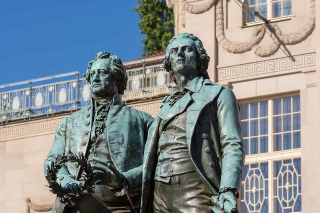 Goethe und Schiller Denkmal (Spontanreise nach Weimar)