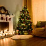 Gemütliche Weihnachtsbeleuchtung für das Wohnzimmer